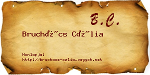 Bruchács Célia névjegykártya